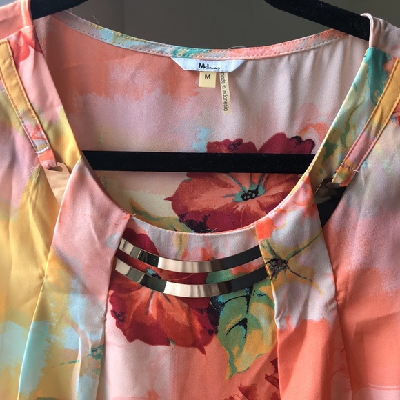 Milano summer tropical floral blouse - Picture 2 of 3